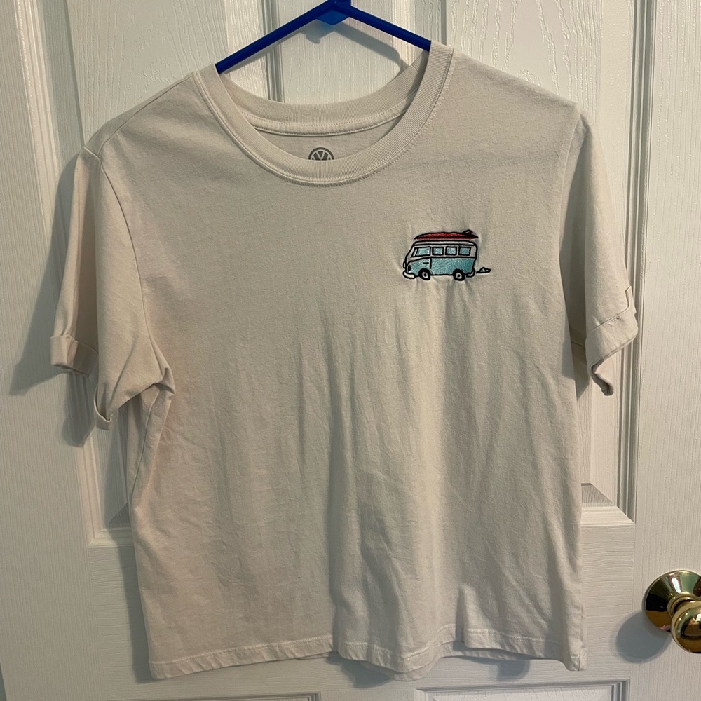 White T-Shirt with Van Design